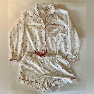 Petite Plume - size XL- pajama set - 100% cotton - long sleeves/short pants